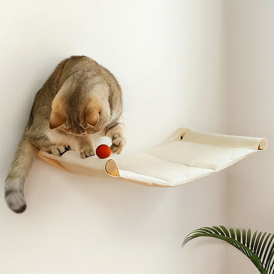 hamac chat mural | Cosy Sunshine chat doux
