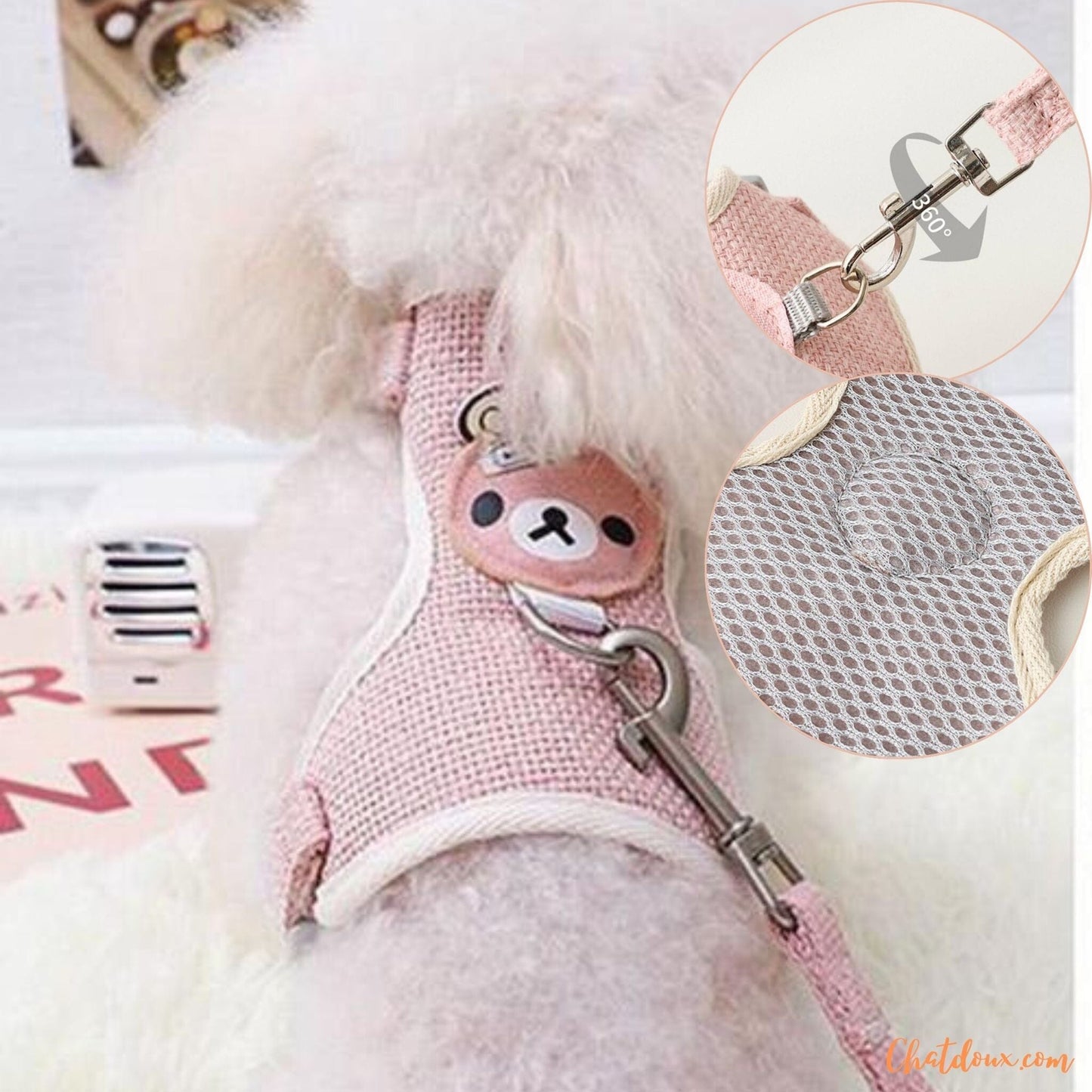 Harnais pour chat | For4pink™ (Copie) chat doux