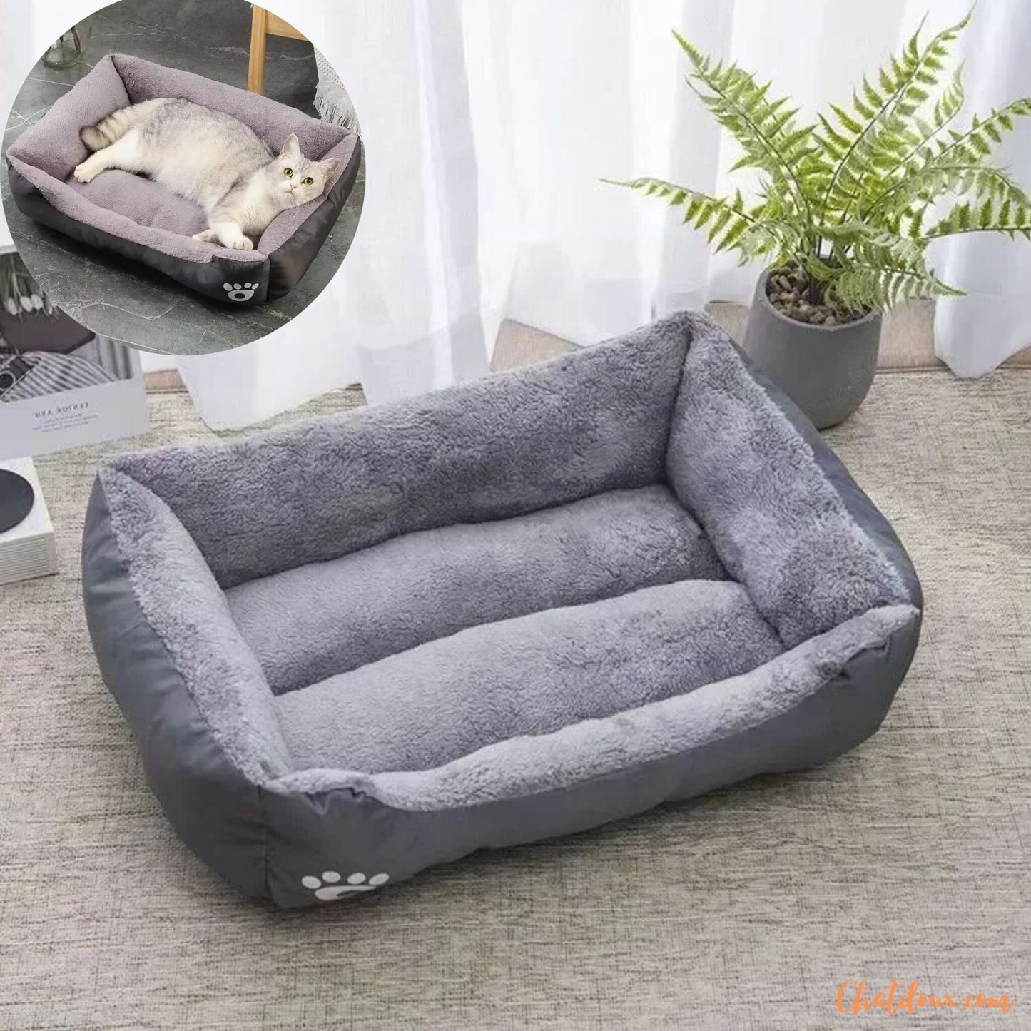 panier pour chat | convertible en niche chat |Paniche™ chatdoux