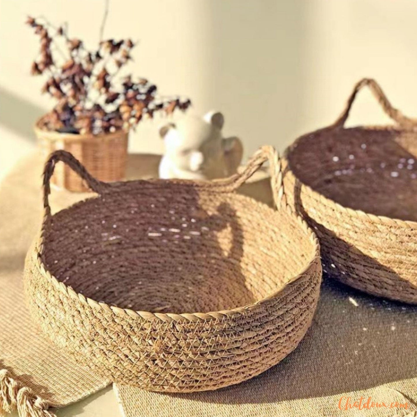 Panier chat osier | PanierNatureâą