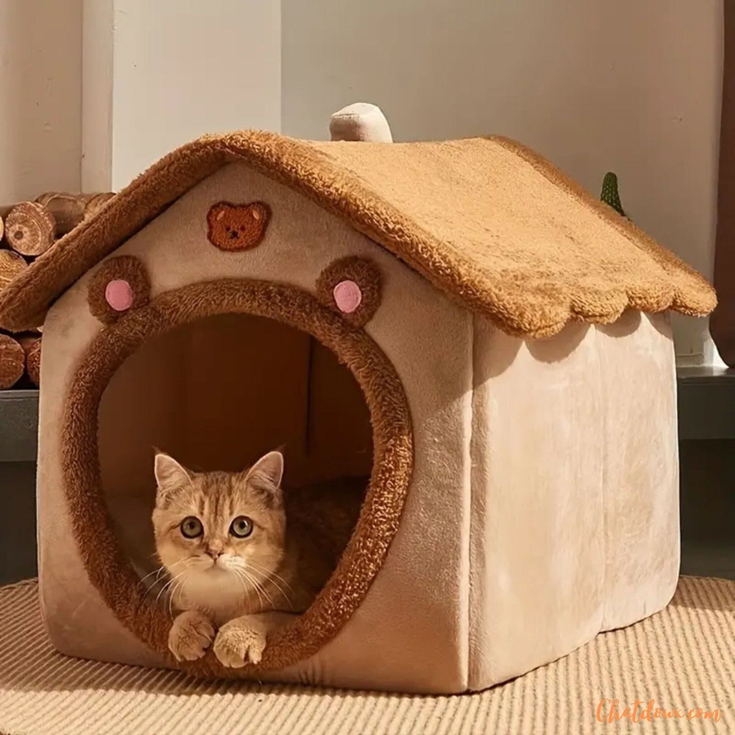 panier-pour-chat-forme-de-maison