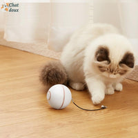 Balle rotative pour chat | CatyBall™ chat doux