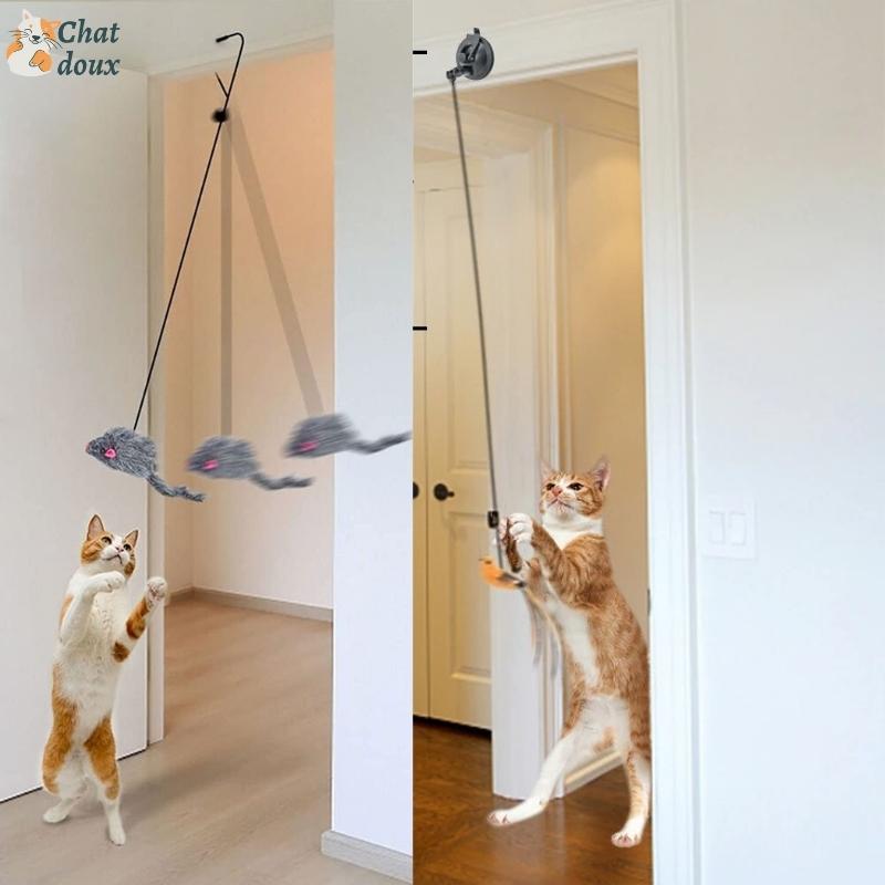 Jouet suspendu pour chat | JumpyMouse™ chat doux