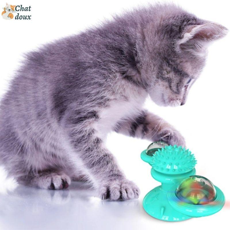 Jouet tournant et amusant pour chat | MouliMinou ™ chat doux