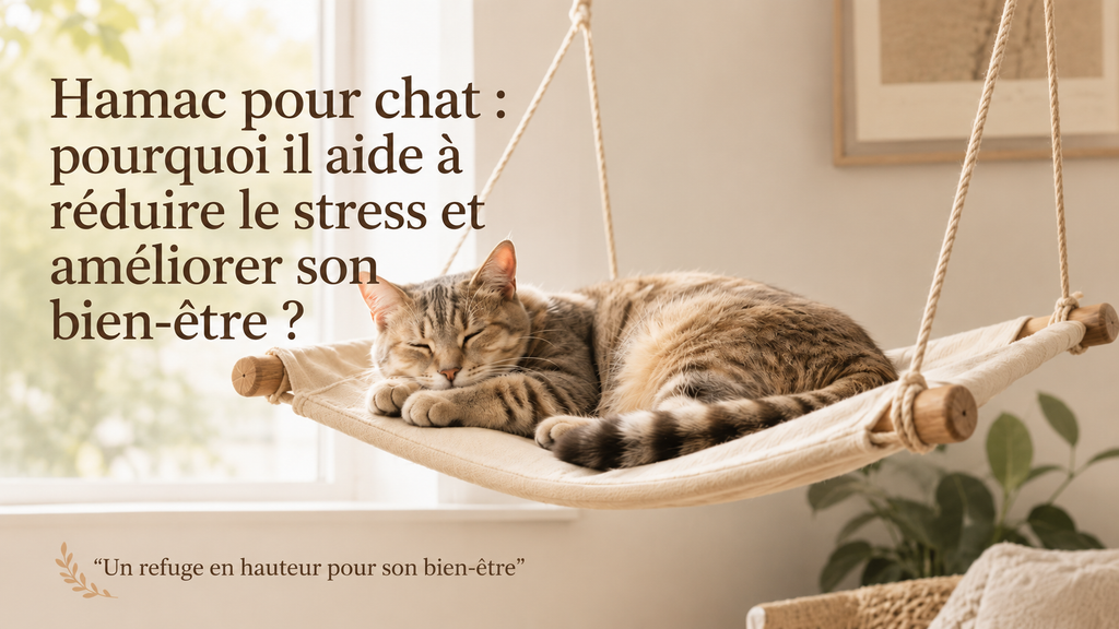 Hamac pour chat : pourquoi il aide à réduire le stress et améliorer son bien-être ?