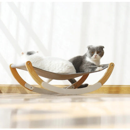 hamac chat - Hamac en bois | BalansoChat™ chat doux