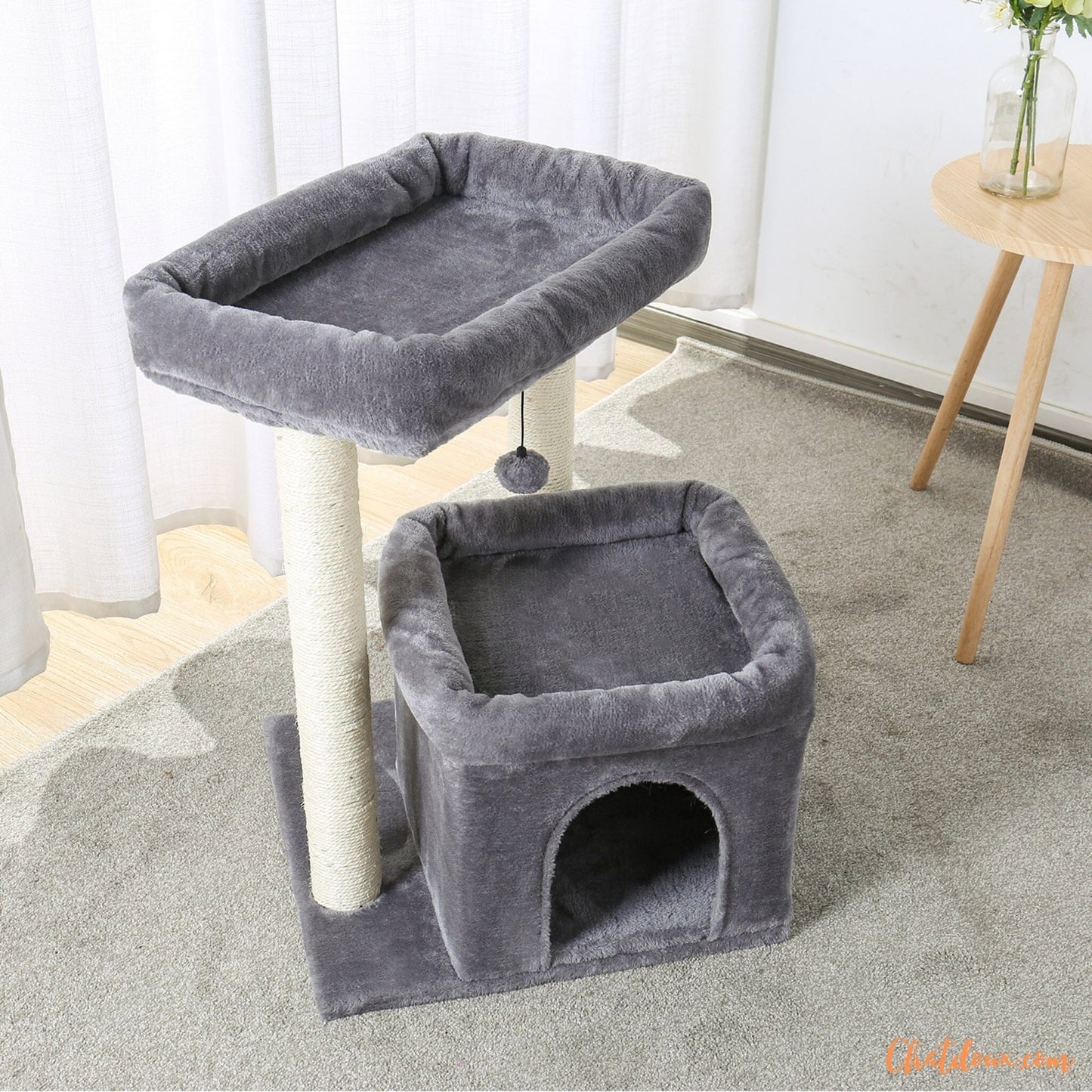 Petit arbre à chat gris | TreeCat chatdoux