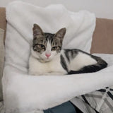 Hamac Chat pour Radiateur – Forme Rectangulaire Blanc| Relaxam™ chat doux