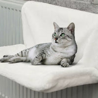 Hamac Chat pour Radiateur – Forme Rectangulaire Blanc| Relaxam™ chat doux