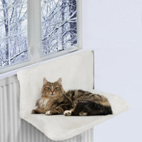Hamac Chat pour Radiateur – Forme Rectangulaire Blanc| Relaxam™ chat doux