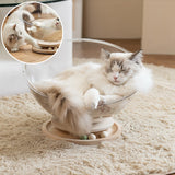 Lit chat - Panier transparent chat | ConfortPremium chat doux