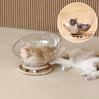 Lit chat - Panier transparent chat | ConfortPremium chat doux