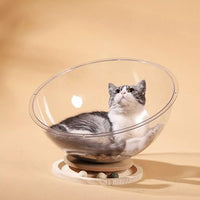 Lit pour chat - panier transparent chat -panier chaton | ConfortPremium chat doux