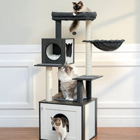 Arbre a Chat en bois | Naturel et Durable chat doux