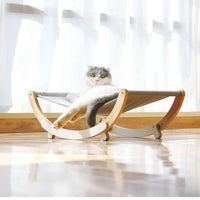 hamac chat - Hamac en bois | BalansoChat™ chat doux
