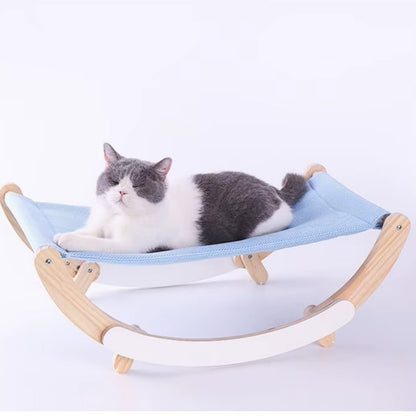 hamac chat - Hamac en bois | BalansoChat™ chat doux