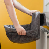 Hamac Chat pour Radiateur – Forme Circulaire Gris| GriHam™ chat doux