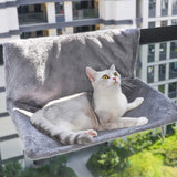 Hamac Chat pour Radiateur Gris| CatyChaud™ chat doux