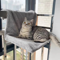 Hamac Chat pour Radiateur Gris| CatyChaud™ chat doux