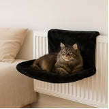 Hamac Chat pour Radiateur – Forme Rectangulaire Noir| HamNoi™ chat doux
