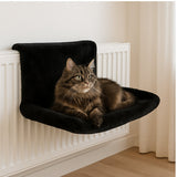 Hamac Chat pour Radiateur – Forme Rectangulaire Noir| HamNoi™ chat doux