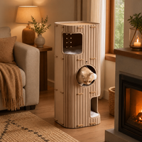 Niche pour chat à 2 niveaux - couchage design et Douillet  | ZenTower™ chat doux