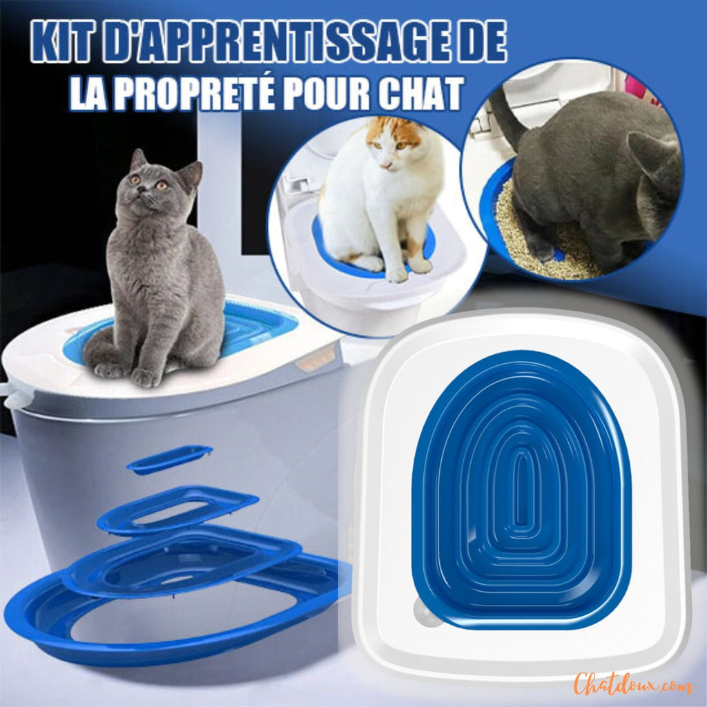 Kit d'entrainement pour chat|Apprendre a mon chat d'aller au toilette ...