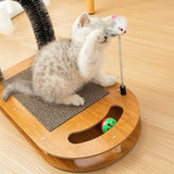 Masseur pour chat - grattoir pour chat et jouet interactif suspendu chat doux