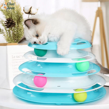 Jouet à 4 niveaux pour chat | CHAT | Spiralo™ chat doux