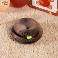 Griffoir innovant pliable et recyclable et jouet interactif pour chat | CartyGrat™ chat doux