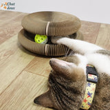 Griffoir innovant pliable et recyclable et jouet interactif pour chat | CartyGrat™ chat doux