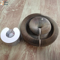 Griffoir innovant pliable et recyclable et jouet interactif pour chat | CartyGrat™ chat doux
