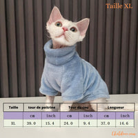 Hjyokuso Pull Chat Sphynx, Vêtements pour Chat, vêtements de Chat, Pulls de  Chat Doux et Respirants pour Chats, Manteau Chat Chaud pour Sphynx
